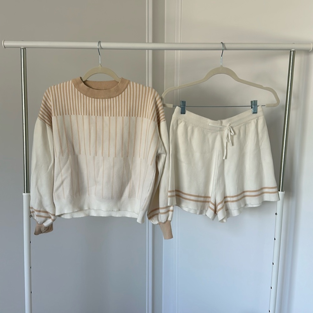 Matching Sweater and Shorts Set